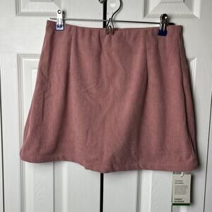 Halara Corduroy Skirt Womens Medium Pink High Waist Lined Activewear Shorts New